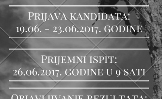 UPIS U ŠKOLSKU 2017/18. GODINU